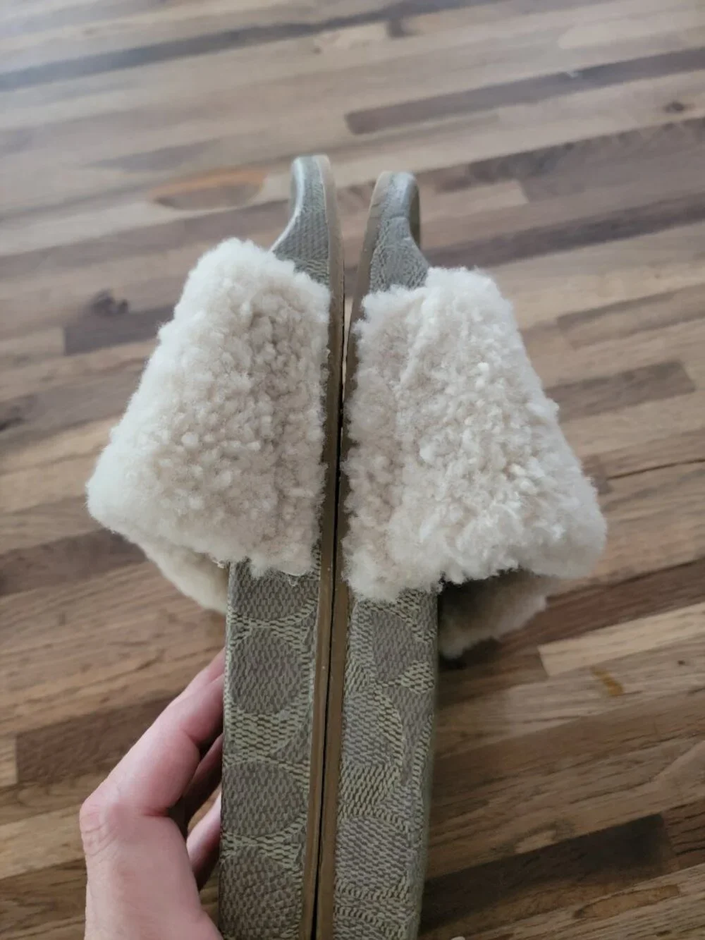 Coach Ulla Slide/Slip On Shoes w Shearling
